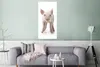 MuchoWow® Poster Schwein - Tiere - Weiß 60x120 cm - Produktbild-Vorschau 5