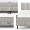 Hotelová manželská postel 140x200 NEWSOMS 2 - ecru + topper Náhled obrázku produktu 12
