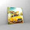 Bilder auf glas - Auto Strand Reise Sommer - 70x70cm - Produktbild-Vorschau 4
