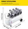 SucceBuy Luftkompressor, 22 Gallonen, ultraleise, ölfrei, Produktbild-Vorschau 7