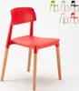 küchestuhl bistrostuhl aus polypropylen und holz design Produktbild-Vorschau 6