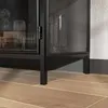 Vitrine mit Beleuchtung 3 Farbe, Glas-Sideboard mit 4 Produktbild-Vorschau 6