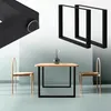 A dining table with chairs and table legs. Podgląd zdjęcia produktu