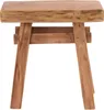 A wooden stool on a white background. Produktbild-Vorschau