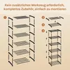WOLTU Schuhregal schmal 6 Ebenen, Metall, für 12 Paar Produktbild-Vorschau 9