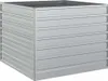 A silver, rectangular raised garden bed made of galvanized steel. Produktbild-Vorschau