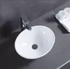 Owalna ceramiczna umywalka z przelewem owalna biała do Podgląd zdjęcia produktu 6