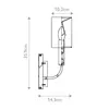 Elstead Brianna Wandleuchte E14 Poliertes Nickel Produktbild-Vorschau 8