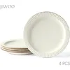 Teller set 4er Ø21,3 cm Keramik Essteller Kuchenteller Produktbild-Vorschau 1