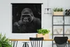 MuchoWow® Wandteppich Wandbehang Schmetterlinge - Affe - Produktbild-Vorschau 2