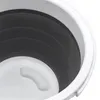 Seau de camping pliable Ø 24 cm gris - 5 L - Seau en Voir les images du produit 3