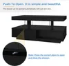 okwish Tavolino rettangolare, LED high gloss, tavolino con Anteprima dell’immagine prodotto 5