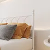 STILVORA Metallbett Weiß 140 x 200 cm Jugendbett mit Produktbild-Vorschau 6