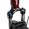 A close-up view of the front suspension of an e-bike. Produktbild-Vorschau