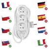 Prodlužovací kabel 7 m / 3 zásuvky / bílý / PVC / 1 mm2 Náhled obrázku produktu