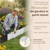 Floranica Bordura per Giardino in legno 30 x 200 cm Bianco Anteprima dell’immagine prodotto 5