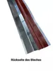 A close-up view of the back of a metal sheet with a red textured strip. Produktbild-Vorschau
