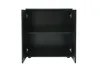 An open black cabinet with a shelf inside, shown against a white background. Anteprima dell’immagine prodotto