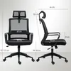 HOMCOM Bürostuhl Ergonomisch Drehstuhl mit Armlehne, Produktbild-Vorschau 3