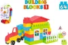 GRANDE SET DI COSTRUZIONI IN PLASTICA con 64 elementi 0496 Anteprima dell’immagine prodotto 1