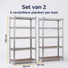 IvoQ Stellingkasten Set van 2 – 180 x 90 x 40 cm – Productafbeelding-voorbeeld 4