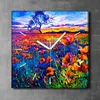 Coloray Uhr auf Leinwand 30x30 cm Wand Uhr Dekoration Produktbild-Vorschau 2
