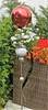 Skulptur Saturn Edelstahl rot poliert 160 cm Gartenstecker Produktbild-Vorschau 1