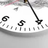 Wanduhr - Rund - Glasuhr - Auge Feder Skizze Menschen - Produktbild-Vorschau 5