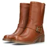 Poelman: Scarpe da donna, stivali, color marrone, casual Anteprima dell’immagine prodotto 6