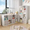 Scaffale a cubi UnboxG bianco avorio 125x30x60 cm con linee Anteprima dell’immagine prodotto 2