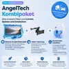 AngelTech Kindertablet XL Blau mit Tablet-Halterung Produktbild-Vorschau 2