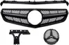Kühlergrill Komplett Schwarz passt für Mercedes E-Klasse Produktbild-Vorschau 1