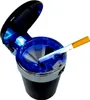 Sturmaschenbecher mit Deckel und blauer LED Aschenbecher Produktbild-Vorschau 1