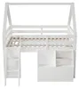 Letto a soppalco MODFU, 140x200, a forma di casetta, per Anteprima dell’immagine prodotto 5