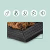Relaxdays Fußmatte, Kokos & Gummi, halbrund, Ornamente, 100 Produktbild-Vorschau 5