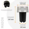 SSC-LUXon 4x MADON Bodeneinbauleuchte IP67 quadratisch - Produktbild-Vorschau 5
