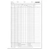 A blank ledger book for recording financial transactions, with columns for various details and a title 'KASSE' (German for 'Cash Register' or 'Till'). Produktbild-Vorschau
