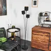 Costa »Costa« Bodenlampe, Metall, Schwarz, Stoffschirme, Produktbild-Vorschau 10