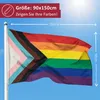 PHENO FLAGS Progress Flagge Pride Regenbogen Fahne Lgbtq Produktbild-Vorschau 2