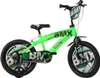 A bright green BMX bicycle with black and white accents, presented against a white background. Anteprima dell’immagine prodotto
