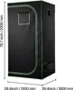SucceBuy pěstební stan 100x100x200 cm, stan pro rostliny s Náhled obrázku produktu 8