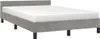 vidaXL Bettgestell ohne Matratze Hellgrau 120x200 cm Samt Produktbild-Vorschau 1