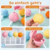 Silikon Eisformen 4er Set Eis am Stiel Formen DIY Eis Produktbild-Vorschau 3