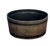A barrel-shaped planter or container. Náhled obrázku produktu