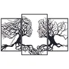 Wallity, Love Tree, nástěnná dekorace, černá, kov, 116 x 71 Náhled obrázku produktu 3