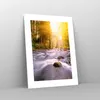 Poster - Poster ohne Rahmen - Herbst Wald Berg Fluss - Produktbild-Vorschau 7