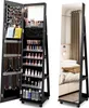 COSTWAY Armoire à bijoux sur roulettes, armoire de toilette Voir les images du produit 1