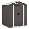 Aga Casetta da giardino 194x131x184 cm Grigio-marrone Anteprima dell’immagine prodotto 1