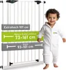 BOMI® Extrahoch Treppenschutzgitter 73-161 cm | Zum Klemmen Produktbild-Vorschau 1