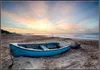 Wallario Wandbild Fischerboot am Strand bei Produktbild-Vorschau 1